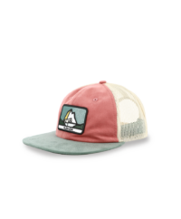 Casquette flat rust avec patch Pic d'Ossau et cheval, marque Flex-on